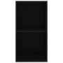 Estantería de 2 niveles madera contrachapada negro 40x30x76,5cm de , Librerías y estanterías - Ref: Foro24-800928, Precio: 41...