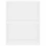Estantería de 2niveles madera contrachapada blanca 60x30x76,5cm de , Librerías y estanterías - Ref: Foro24-800963, Precio: 39...