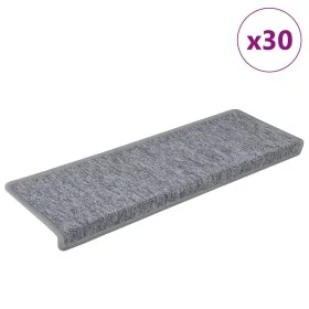 Alfombrilla escalera 30 uds 65x21x4 cm Blanco y gris by , Stair mats - Ref: Foro24-3365778, Price: 118,94 €, Discount: %