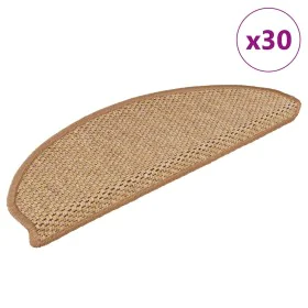 Alfombra autoadhesiva escalera sisal 30 uds 65x21x4 cm sisal de , Alfombrillas para escalones - Ref: Foro24-3365877, Precio: ...