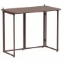 Mesa de jardín plegable marrón 90x51x75 cm ratán sintético de , Mesas de jardín - Ref: Foro24-4108255, Precio: 80,13 €, Descu...
