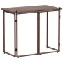 Mesa de jardín plegable marrón 90x51x75 cm ratán sintético de , Mesas de jardín - Ref: Foro24-4108255, Precio: 80,13 €, Descu...