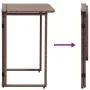 Mesa de jardín plegable marrón 90x51x75 cm ratán sintético de , Mesas de jardín - Ref: Foro24-4108255, Precio: 80,13 €, Descu...