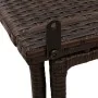 Mesa de jardín plegable marrón 90x51x75 cm ratán sintético de , Mesas de jardín - Ref: Foro24-4108255, Precio: 80,13 €, Descu...