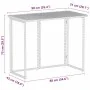 Mesa de jardín plegable marrón 90x51x75 cm ratán sintético de , Mesas de jardín - Ref: Foro24-4108255, Precio: 80,13 €, Descu...