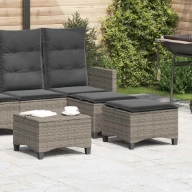 Taburetes de jardín con cojines 2 uds gris 55x55x36 cm von , Hocker für den Außenbereich - Ref: Foro24-4108248, Preis: 126,70...
