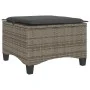 Taburetes de jardín con cojines 2 uds gris 55x55x36 cm de , Otomanas de exterior - Ref: Foro24-4108248, Precio: 127,49 €, Des...