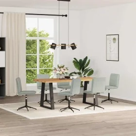 Sillas de comedor giratorias 6 uds terciopelo gris claro von , Essstühle - Ref: Foro24-3315697, Preis: 333,43 €, Rabatt: %
