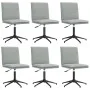 Sillas de comedor giratorias 6 uds terciopelo gris claro de , Sillas de comedor - Ref: Foro24-3315697, Precio: 333,42 €, Desc...
