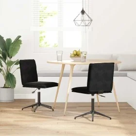 Sillas de comedor 2 unidades terciopelo negro by , dining chairs - Ref: Foro24-3315373, Price: 114,95 €, Discount: %