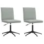 Sillas de comedor 2 unidades terciopelo gris claro de , Sillas de comedor - Ref: Foro24-3315367, Precio: 114,67 €, Descuento: %