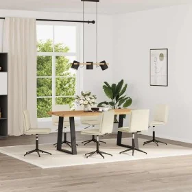 Sillas de comedor 6 unidades de terciopelo crema by , dining chairs - Ref: Foro24-3315706, Price: 333,43 €, Discount: %