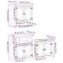 Juego de muebles de baño Corona 3 pzas madera maciza pino de , Muebles de baño - Ref: Foro24-3334639, Precio: 303,33 €, Descu...