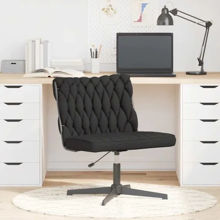 Silla de oficina giratoria de tela negra by , Chairs - Ref: Foro24-4105406, Price: 92,35 €, Discount: %