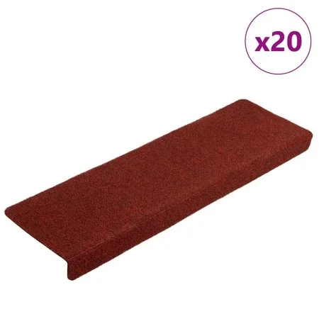 Alfombrilla autoadhesiva escalera 20 uds rojo burdeos 65x21x4cm by , Stair mats - Ref: Foro24-3365719, Price: 65,95 €, Discou...