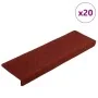 Alfombrilla autoadhesiva escalera 20 uds rojo burdeos 65x21x4cm by , Stair mats - Ref: Foro24-3365719, Price: 65,95 €, Discou...