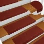 Alfombrilla autoadhesiva escalera 20 uds rojo burdeos 65x21x4cm by , Stair mats - Ref: Foro24-3365719, Price: 65,95 €, Discou...