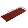 Alfombrilla autoadhesiva escalera 20 uds rojo burdeos 65x21x4cm by , Stair mats - Ref: Foro24-3365719, Price: 65,95 €, Discou...