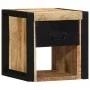 Mesitas de noche 2 uds 40x35x40 cm madera maciza rugosa mango by , Nightstands - Ref: Foro24-4015951, Price: 156,99 €, Discou...