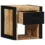 Mesitas de noche 2 uds 40x35x40 cm madera maciza rugosa mango by , Nightstands - Ref: Foro24-4015951, Price: 156,99 €, Discou...