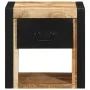 Mesitas de noche 2 uds 40x35x40 cm madera maciza rugosa mango by , Nightstands - Ref: Foro24-4015951, Price: 156,99 €, Discou...