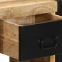 Mesitas de noche 2 uds 40x35x40 cm madera maciza rugosa mango by , Nightstands - Ref: Foro24-4015951, Price: 156,99 €, Discou...