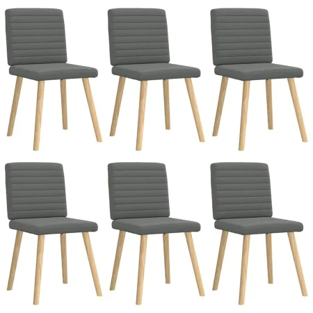 Sillas de comedor 6 unidades tela gris oscuro von , Essstühle - Ref: Foro24-3315545, Preis: 296,00 €, Rabatt: %
