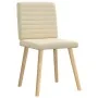 Sillas de comedor 6 unidades tela color crema by , dining chairs - Ref: Foro24-3315551, Price: 296,03 €, Discount: %