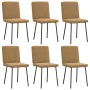 Sillas de comedor 6 unidades terciopelo marrón by , dining chairs - Ref: Foro24-3315564, Price: 243,17 €, Discount: %