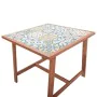 Mesa de comedor de jardín madera acacia superficie azulejos by , Garden tables - Ref: Foro24-46316, Price: 214,27 €, Discount: %