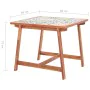 Mesa de comedor de jardín madera acacia superficie azulejos by , Garden tables - Ref: Foro24-46316, Price: 214,27 €, Discount: %