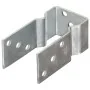 Anclajes de valla 12 uds acero galvanizado plateado 7x6x15 cm by , Spikes for anchoring in the ground - Ref: Foro24-145328, P...
