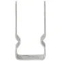 Anclajes de valla 12 uds acero galvanizado plateado 7x6x15 cm by , Spikes for anchoring in the ground - Ref: Foro24-145328, P...