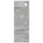 Anclajes de valla 12 uds acero galvanizado plateado 7x6x15 cm by , Spikes for anchoring in the ground - Ref: Foro24-145328, P...