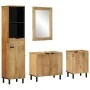 Conjunto de muebles de baño 4 piezas marrón madera maciza mango von , Badezimmermöbel - Ref: Foro24-3310008, Preis: 445,92 €,...