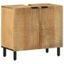 Conjunto de muebles de baño 4 piezas marrón madera maciza mango von , Badezimmermöbel - Ref: Foro24-3310008, Preis: 445,92 €,...