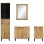 Conjunto de muebles de baño 4 piezas marrón madera maciza mango von , Badezimmermöbel - Ref: Foro24-3310008, Preis: 445,92 €,...
