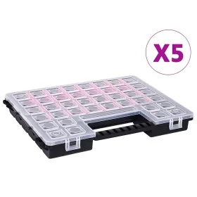 Caja compartimentos 5 uds divisores plástico 385x283x50 mm von , Werkzeugkästen - Ref: Foro24-146273, Preis: 41,59 €, Rabatt: %