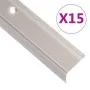 Perfiles de peldaños forma de L 15 uds aluminio champán 100 cm von , Treppe - Ref: Foro24-146776, Preis: 50,41 €, Rabatt: %