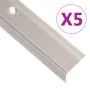Perfiles de peldaños forma de L 5 uds aluminio champán 100 cm de , Escaleras - Ref: Foro24-146774, Precio: 22,57 €, Descuento: %
