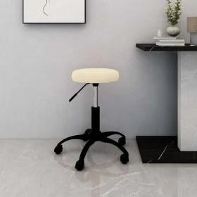 Silla de oficina giratoria de terciopelo crema by , Office chairs - Ref: Foro24-333173, Price: 54,76 €, Discount: %
