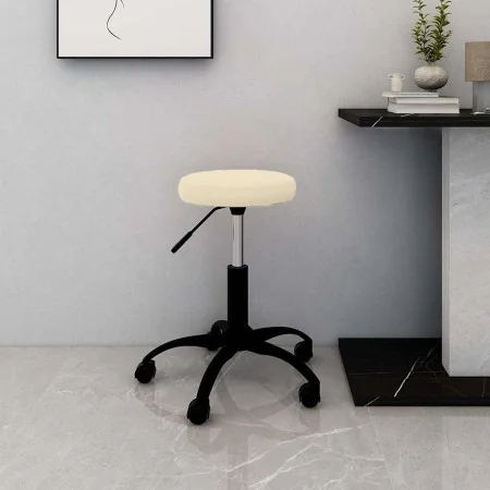Silla de oficina giratoria de terciopelo crema von , Bürostühle - Ref: Foro24-333173, Preis: 54,70 €, Rabatt: %
