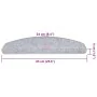 Alfombrilla escalera 20 uds gris claro 65x24x4 cm de , Alfombrillas para escalones - Ref: Foro24-3365792, Precio: 88,80 €, De...