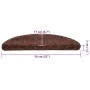 Alfombrilla escalera 20 uds marrón 56x17x3 cm von , Treppenmatten - Ref: Foro24-3365840, Preis: 84,78 €, Rabatt: %
