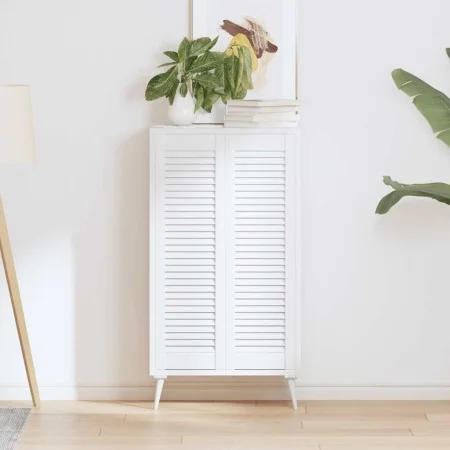Puerta de armario de lamas 2 uds blanco 99x29,5 cm de , Puertas de armarios - Ref: Foro24-4015907, Precio: 60,83 €, Descuento: %