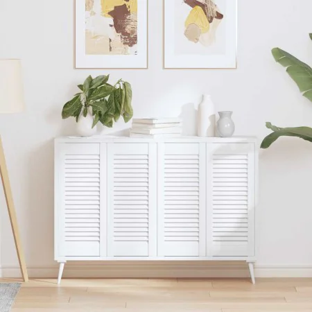 Puerta de armario de lamas 4 uds blanco 69x29,5 cm by , cabinet doors - Ref: Foro24-4015905, Price: 72,90 €, Discount: %