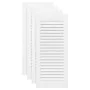 Puerta de armario de lamas 4 uds blanco 69x29,5 cm by , cabinet doors - Ref: Foro24-4015905, Price: 72,90 €, Discount: %