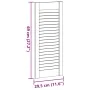Puerta de armario de lamas 4 uds blanco 69x29,5 cm by , cabinet doors - Ref: Foro24-4015905, Price: 72,90 €, Discount: %