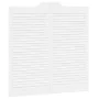 Puertas batientes diseño de lamas 1 par blanco 100x100 cm von , Türen für zu Hause - Ref: Foro24-4107146, Preis: 106,78 €, Ra...