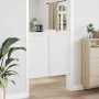 Puertas batientes diseño de lamas 1 par blanco 100x100 cm von , Türen für zu Hause - Ref: Foro24-4107146, Preis: 106,78 €, Ra...
